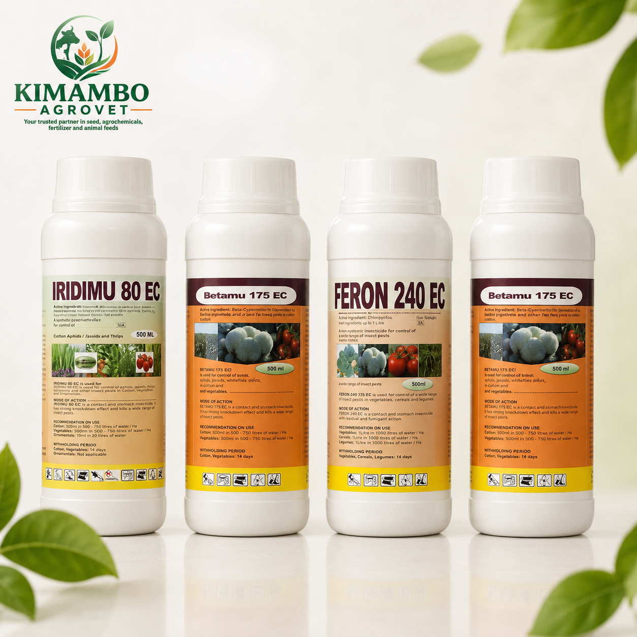 Bidhaa za kulinda mazao IRIDIMU, Betamu na FERON, 500 ml